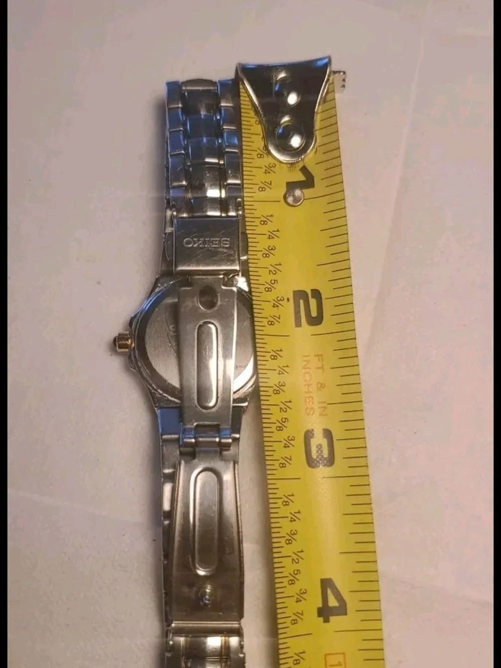 Seiko Two-Tone Silver and Gold Coutura Men's Watch with Mother-of-Pearl Dial